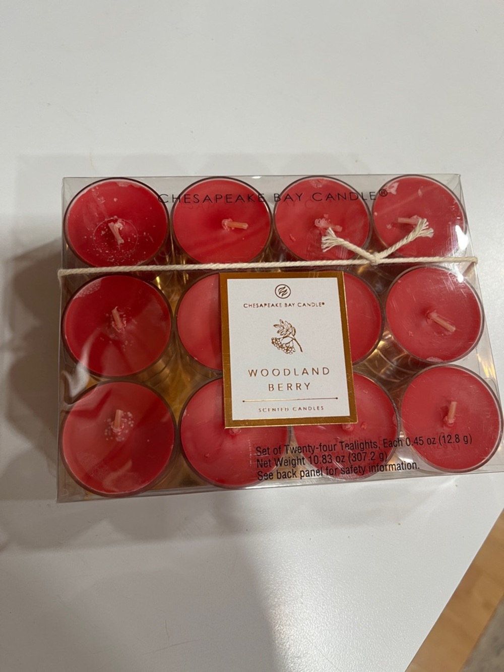 Chesapeake Bay Woodland Berry Red Tealight Candle Pack